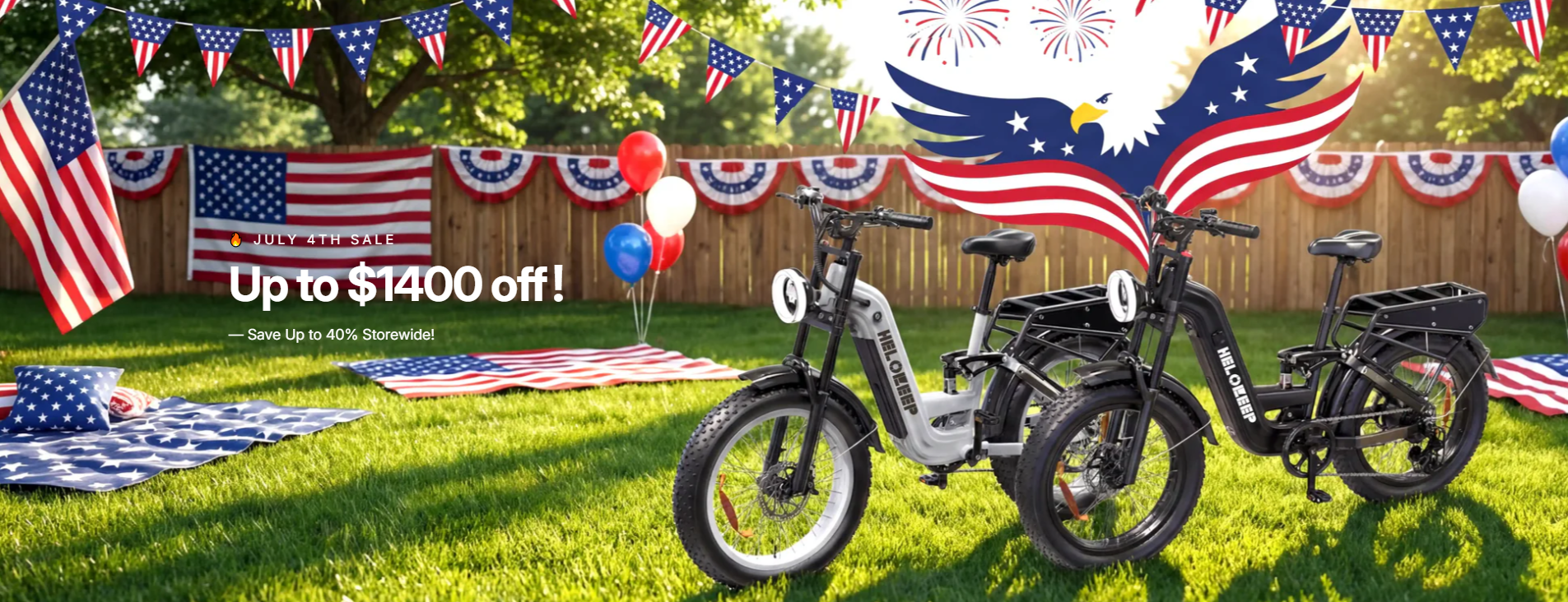 🇺🇸 Spark Your Independence: Celebrate 4th of July with Helokeep’s Biggest E-Bike Sale!